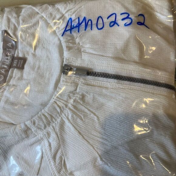 Athleta Avenue Crepe Jacket Women's White Zipper Pockets Vented Tie Waist XXS - Picture 13 of 13